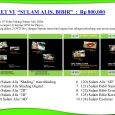PAKET VI “SULAM ALIS, BIBIR”  :  Rp 800.000 Berisi 10 Video bidang Sulam Alis, Bibir Dalam empat (4) keping DVD for Player, Packing dalam 2 DVD Box, dengan lapisan stereofom [&hellip;]