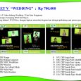 PAKET V “WEDDING”  :  Rp 700.000 Berisi 15 Video bidang Wedding / Tata Rias Pengantin Dalam tuju (7) keping DVD for Player, Packing dalam 4 DVD Box, dengan lapisan stereofom [&hellip;]